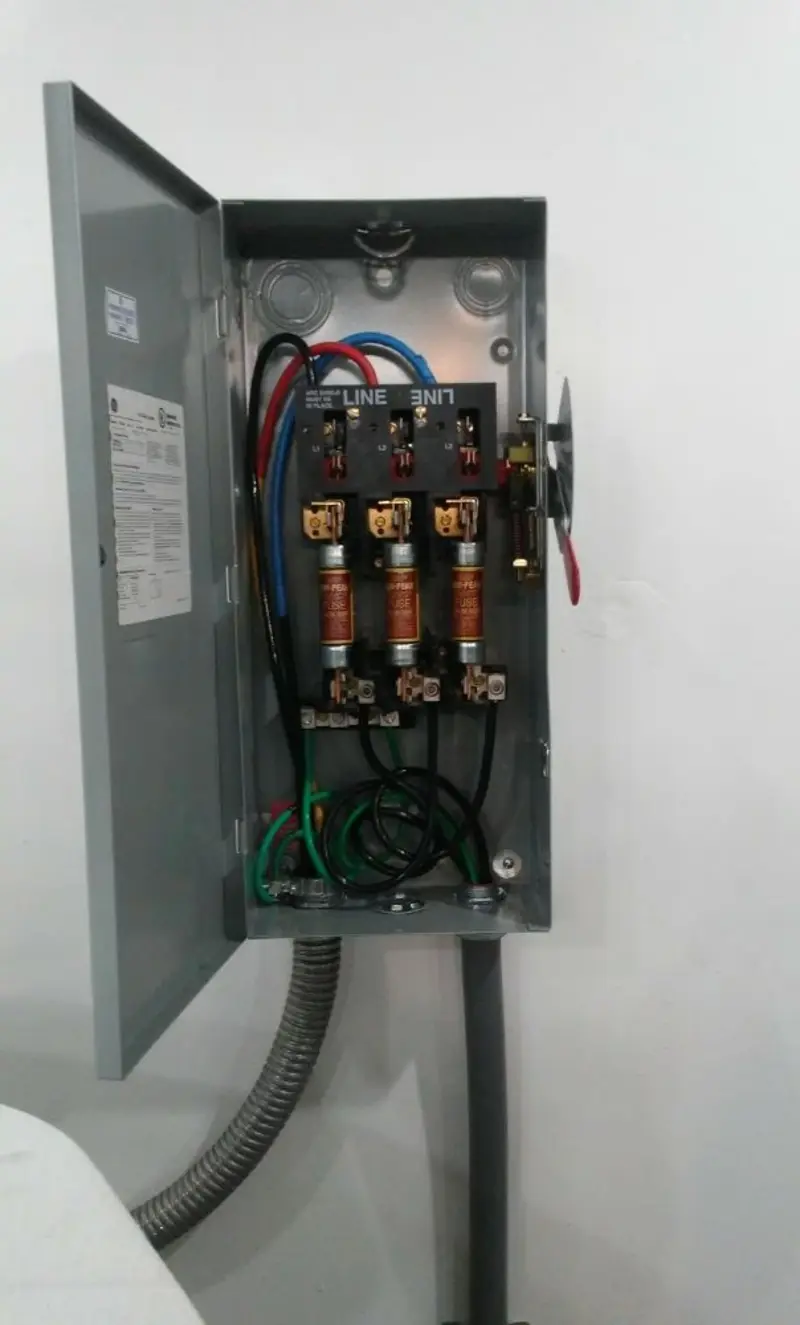 Three-phase disconnect switch installed for Electrical Wiring & Rewiring in Cornelia