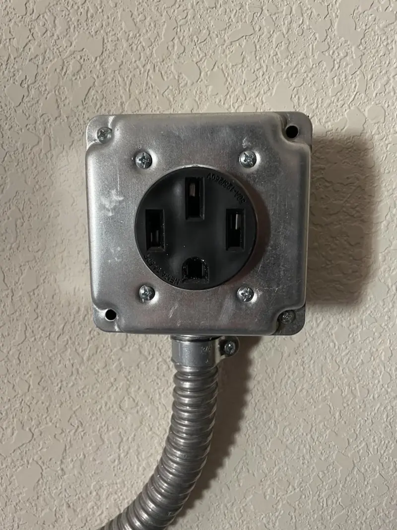 NEMA 14-50 outlet installed for Electrical Panel Upgrade in Cornelia